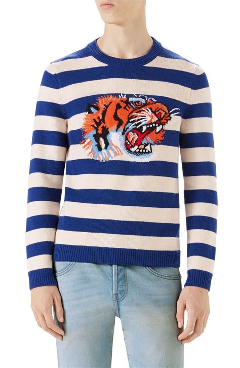 gucci black sweater mens|gucci tiger sweater women.